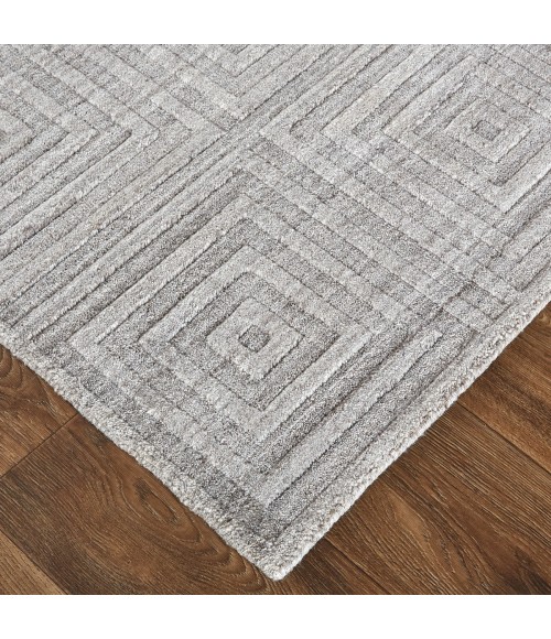 Feizy Redford Minimal Viscose Rug, Beige/Gray, 3'-6" x 5'-6" Area Rug