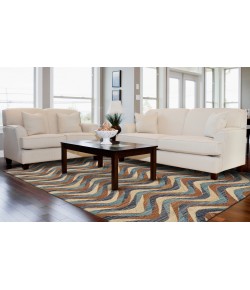 Feizy Bermuda 0740F RUST/BLUE Area Rug 5 ft. X 8 ft. Rectangle