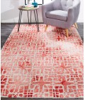 Feizy Lorrain Casual Geometric, Pink/Ivory, 2' x 3' Accent Rug