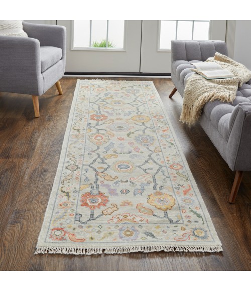 Feizy Karina Persian, Gray/Yellow/Red, 2'-6" x 8' Runner