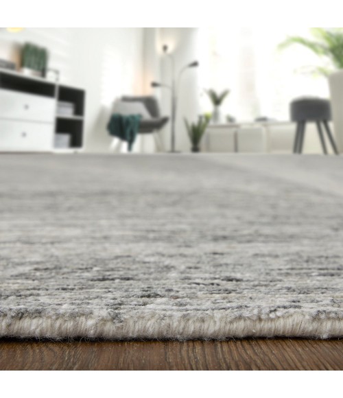 Feizy Brighton Casual Abstract, Ivory/Gray, 8' x 8' Round Rug