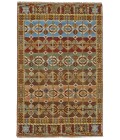 Feizy Ashi Global Southwestern, Brown/Tan/Blue, 5'-6" x 8'-6" Area Rug