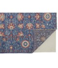 Beall Area Rug Feizy Beall Luxury Wool Rug, Ornamental Floral, Blue, 5ft-6in x 8ft-6in Area Rug