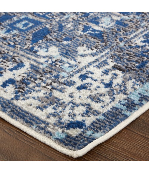 Bellini Area Rug Feizy Bellini Vintage Bohemian Rug, Blue/Rust/Gray, 6ft-7in x 9ft-6in Area Rug