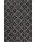 Azeri Area Rug Feizy Azeri Bohemian & Eclectic Damask, Black/White, 7'-10" x 11' Area Rug
