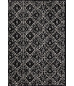 Feizy Azeri 3843F BLACK/ECRU Area Rug 7 ft. 10 in. X 11 ft. Rectangle