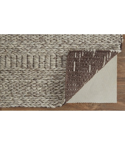 Feizy Berkeley Scandinavian Geometric, Ivory/Gray/Tan, 9'-6" x 13'-6" Area Rug