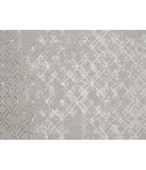 Feizy Micah BEIGE/SILVER Rug 6943047F 5 ft. X 7 ft. Rectangle - Rugs Town Feizy Micah BEIGE/SILVER 6943047F 5 ft. X 7 ft. Rectangle Rug