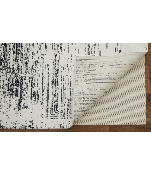 Feizy Coda Industrial Abstract, Black/White, 9' x 12' Area Rug