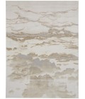 Feizy Aura Casual Abstract, Ivory/Tan/Gray, 3'-11" x 6' Accent Rug