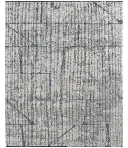 Feizy Alford Minimalist Eyelash Wool Rug, Light Gray/Brown, 3ft-6inx5ft-6in Accent Rug