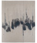 Feizy Anya Industrial Abstract, Ivory/Blue/Gray, 5' x 8' Area Rug
