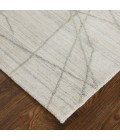 Feizy Whitton Casual Abstract, Ivory/Gray, 9' x 12' Area Rug