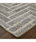 Asher Area Rug Feizy Asher Casual Geometric, Taupe/Gray/Tan, 9' x 12' Area Rug