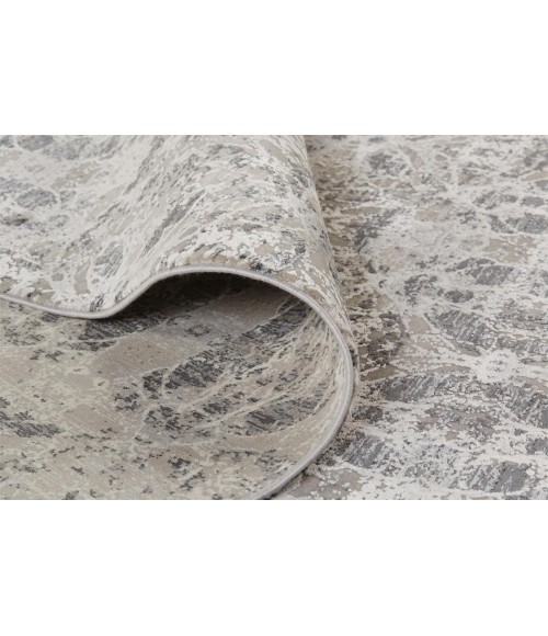 Feizy Cadiz Industrial Oriental, Gray/Taupe/Ivory, 9'-9" x 13'-2" Area Rug