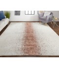 Feizy Grier Industrial Gradient & Ombre, Ivory/Orange/Gray, 8' x 10' Area Rug