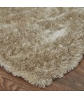 Feizy Indochine Luxury & Glam Solid, Tan/Taupe, 8' x 8' Round Rug