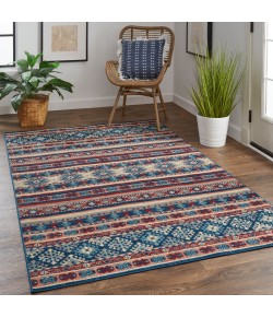 Feizy Nolan 39ATF BLUE/RUST Area Rug 12 ft. 10 in. X 15 ft. Rectangular