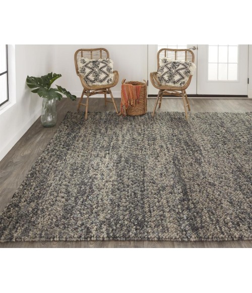 Feizy Berkeley Casual Abstract, Gray/Taupe/Black, 9'-6" x 13'-6" Area Rug
