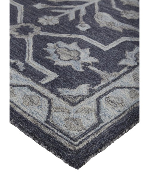 Feizy Fallon Rustic Farmhouse Rug, Ornamental, Odyssey Gray, 5ft x 8ft Area Rug