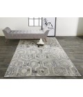Feizy Micah Luxury & Glam Distressed, Gray/Taupe/Silver, 3'-11" x 6' Accent Rug