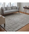 Eastfield Area Rug Feizy Eastfield Casual Abstract, Gray/Ivory, 2'-6" x 10' Runner