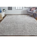 Feizy Langford Bohemian & Eclectic Distressed, Taupe/Ivory/Gray, 5' x 8' Area Rug