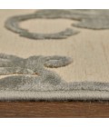Feizy Saphir Zam Casual Floral & Botanical, Tan/Gray, 7'-6" x 10'-6" Area Rug