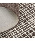 Feizy Maddox Modern Tufted Architectural Area Rug, Chocolate Brown, 5ft x 8ft 14ft