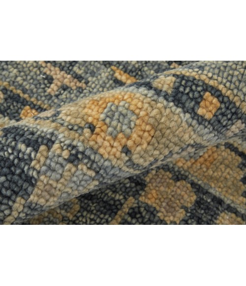 Feizy Fillmore Vintage Medallion, Blue/Gray, 4' x 6' Accent Rug