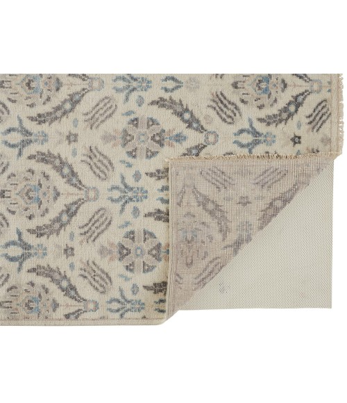 Feizy Beall Luxury Wool Rug, Arts and Crafts, Beige, 11ft - 6in x 15ft Area Rug