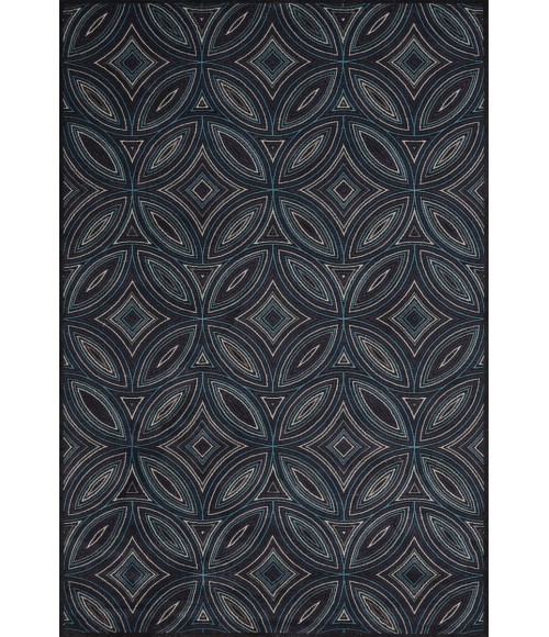Feizy Azeri Industrial Abstract, Black/Blue, 10' x 13'-2" Area Rug