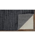 Feizy Redford Minimal Viscose Rug, Charcoal Gray/Gray, 3'-6" x 5'-6" Area Rug