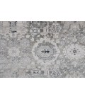 Feizy Macklaine Distressed Metallic Rug, Ivory/Silver Gray, 5ft x 8ft Area Rug