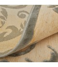 Feizy Saphir Zam Casual Floral & Botanical, Tan/Gray, 7'-6" x 10'-6" Area Rug