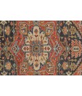 Carrington Area Rug Feizy Carrington Bohemian & Eclectic Medallion, Red/Black/Ivory, 2' x 3' Accent Rug