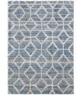 Feizy Mynka Bohemian & Eclectic Diamond, Blue/Ivory, 10' x 14' Area Rug