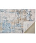 Cadiz Area Rug Feizy Cadiz Industrial Abstract, Blue/Gray/Gold, 12' x 18' Area Rug