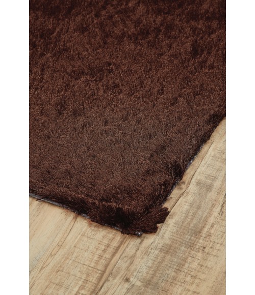 Feizy Indochine Luxury & Glam Solid, Brown, 8' x 8' Round Rug
