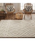 Anica Area Rug Feizy Anica Farmhouse Diamond, Ivory/Tan, 12' x 15' Area Rug