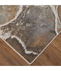 Feizy Clio Industrial Abstract, Gray/Brown, 7'-9" x 10' Area Rug