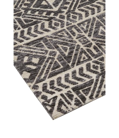 Feizy Colton Cabin & Lodge Southwestern, Gray/Black/Ivory, 9'-6" x 13'-6" Area Rug