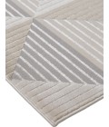 Feizy Micah Mid-Century Modern Geometric, Ivory/Gray/Ivory, 8' x 11' Area Rug