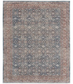 Feizy Marquette 39GTF BLUE/RUST Area Rug 9 ft. 6 in. X 12 ft. 7 in. Rectangle