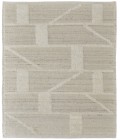Ashby Area Rug Feizy Ashby Mid-Century Modern Geometric, Ivory, 9' x 9' Round Rug