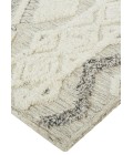 Feizy Anica Moroccan Wool Tufted Rug, Moroccan Style, Ivory/Gray, 8ft x 10ft Area Rug