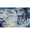 Milton Area Rug Feizy Milton Vintage Distressed, Blue/Ivory/Gray, 8'-9" x 8'-9" Round Rug