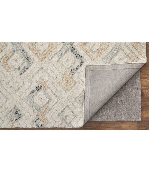 Anica Area Rug Feizy Anica Bohemian & Eclectic Moroccan, Ivory/Gray/Black, 12' x 15' Area Rug