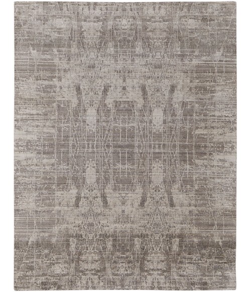 Feizy Eastfield Casual Abstract, Gray/Ivory, 5' x 8' Area Rug