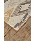 Fariza Area Rug Feizy Fariza Bohemian & Eclectic Geometric, Taupe/Yellow, 5' x 8' Area Rug